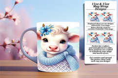 Stunning 11oz Mug Wrap Png Artwork , Cute Animals Product Image 1