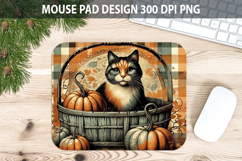 Cat Mouse pad Sublimation - Thanksgiving PNG Design Product Image 1