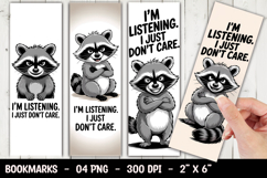Funny Raccoon Bookmark Sublimation Product Image 1