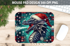 Christmas Dragon Mouse Pad Sublimation - Animal PNG Desig Product Image 1