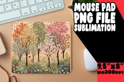 Tranquil Garden: Spring Mouse Pad Sublimation Product Image 1