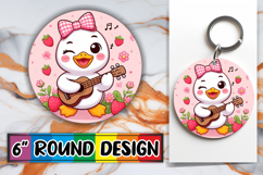 Enchanted Round Ornaments Magic, Cute Goose Product Image 1