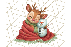 Santa’s Pajama Day Clipart, Cute Christmas Bedtime PNG Product Image 4