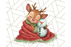 Santa’s Pajama Day Clipart, Cute Christmas Bedtime PNG Product Image 4