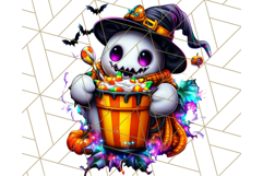 Spooky Café Cuties Halloween PNG Clipart, Holiday Elements Product Image 4