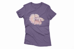 Cute Betta Fish Marine Animal Freshwater Fish PNG Summer Product Image 4
