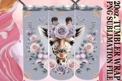 GIFT OF RADIANCE 20oz TUMBLER WRAP, Giraffe Product Image 1