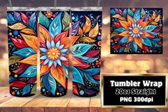 3D Vibrant Winter Christmas Holiday Wrap 20oz Product Image 1