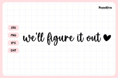 Funny Rearview Mirror Decal Sticker Saying | Figure It Out Product Image 3