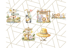 Cute Safari Animal Clipart PNG for Kids, African Wildlife Product Image 8
