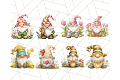 Summer Garden Gnomes Clipart PNG, Summer Country Gnomes Png Product Image 4