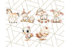 Baby Farm Animal Clipart, Cute Farm Yard Animals Png Product Image 8
