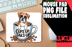 Timeless desk PAD Fun PNG, Coffee Dog Product Image 1
