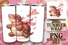 Sweet adventures 20oz tumbler wrap, Turtle Product Image 1