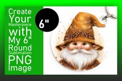 Cozy Retreat: Gnome Circle Design Sublimation Watercolor Product Image 1