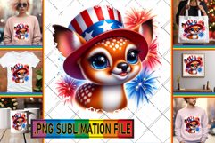 Bright TSHIRT Art Ideas PNG, USA Animals Product Image 1