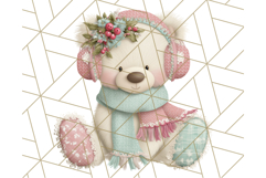 Pastel Christmas Clipart, Mint and Blush Holiday PNG Product Image 4