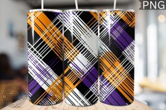 Halloween Plaid Pattern Tumbler Wrap - High Quality 300 Dpi Product Image 1