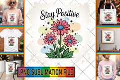 Radiant TSHIRT Gift Ideas PNG, Flowers Quote Product Image 1