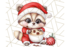 Christmas Baking Critters PNG Clipart, Cute Animals Holiday Product Image 4