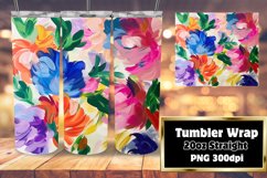 Radiant Spring Bouquet 20oz Tumbler Sublimation Wrap Product Image 1