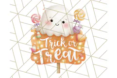 Halloween Neighborhood Clipart PNG for Trick or Treat Product Image 4