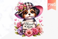 Blessed mom Sublimation - Mother&#039;s Day Clipart PNG Product Image 1