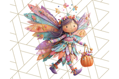 Kawaii Halloween Clipart Cute Kids and Candy Elements Png Product Image 4