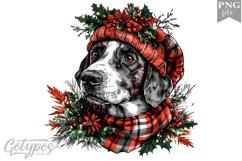 Christmas Dog Clipart Design - High Quality 300 Dpi Product Image 1