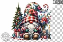 Christmas Gnome Sublimation - Clipart PNG Design Product Image 1