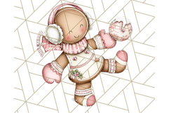 Gingerbread People Clipart, Cute Cookie PNG Illustrations Product Image 4