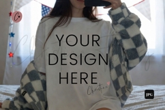 4th Of July White T-Shirt Mockup Product Image 1