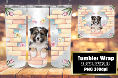 BOLD 20oz Sublimation Design , Cute Dog Product Image 1