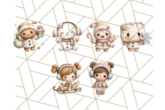 Cozy Cookie Village Clipart, Gingerbread Holiday PNG Product Image 8