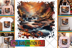 Bright Tote Bag Art Ideas PNG, Autumn Product Image 1