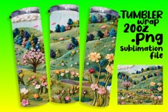 Scenic 3D Wrap for Summer Tumblers Sublimation Product Image 1