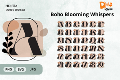 Boho Blooming Whispers Monogram Product Image 1