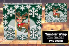 EYE-CATCHING 20oz Sublimation Tumbler , 3D Xmas Product Image 1