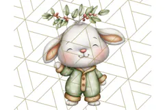 Christmas Pets in Pajamas Clipart PNG, Christmas Png Clipart Product Image 4