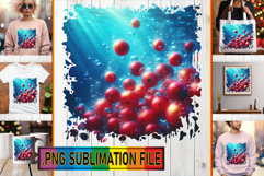 RADIANT TSHIRT Designs Sublimation, 3D Fruits Product Image 1