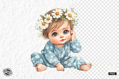 Cute Quirky Funny Baby Clipart Product Image 1