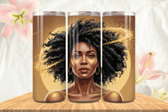 Black Girl Magic Black Woman Positive mind 20oz Tumbler wrap Product Image 1