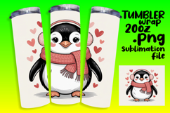 20oz Tumbler Sublimation PNG , Valenines Animals Product Image 1