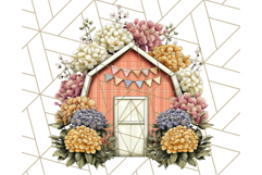 Vintage Cottagecore Barn PNG Clipart, Farmhouse Style Product Image 4