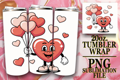 ENCHANTING MOMENTS 20oz TUMBLER WRAP, Valenines Heart Product Image 1