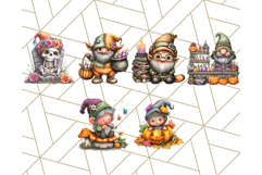 52 Spooky Gnome Village Clipart PNG Halloween Png Product Image 8