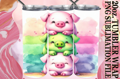 Sweet adventures 20oz tumbler wrap, Cute Animals Product Image 1