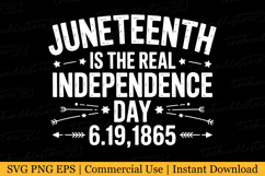 Juneteenth is the Real Independence Day since 1865 Svg Product Image 1
