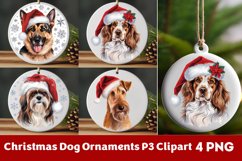 Breeds Of Christmas Dog Ornaments Clipart PNG Product Image 1
