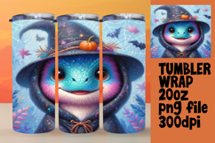 Sublimation Graphics for 20oz Tumbler , Halloween Dino Product Image 1